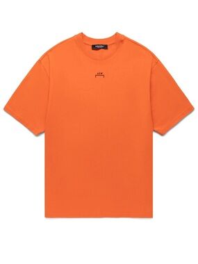 A-COLD-WALL* The Essential Embroidered Logo Orange Short Sleeve Shirt